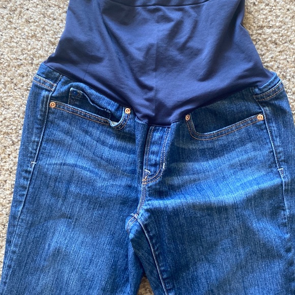 GAP Jeans Gap Womens Long And Lean Maternity Jeans Bootcut Size 26